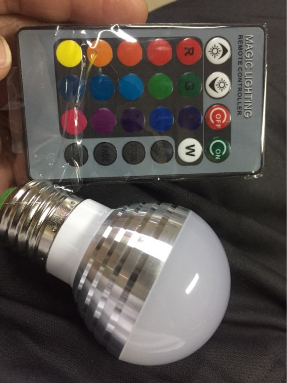 Купить светодиодные лампы Цвета RGB с пультом aliexpress